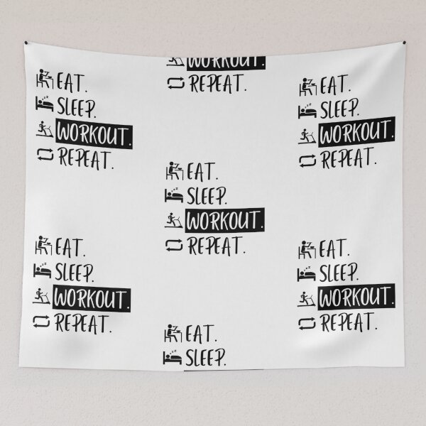 Item preview, Eat Sleep Workout Repeat designed and sold by Williams Designz.
