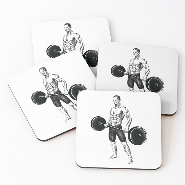 Item preview,  "Muscle Man Deadlifting with Intensity" designed and sold by RhonDesign.
