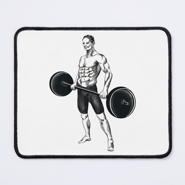 Item preview, "Muscle Man Deadlifting with Intensity" designed and sold by RhonDesign.