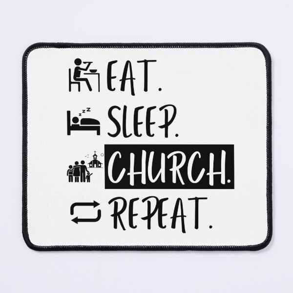 Item preview, Eat Sleep Church Repeat designed and sold by Williams Designz.