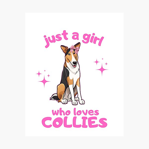 Item preview, Just a girl who loves dogs Smooth Collie designed and sold by GoodyPaws.