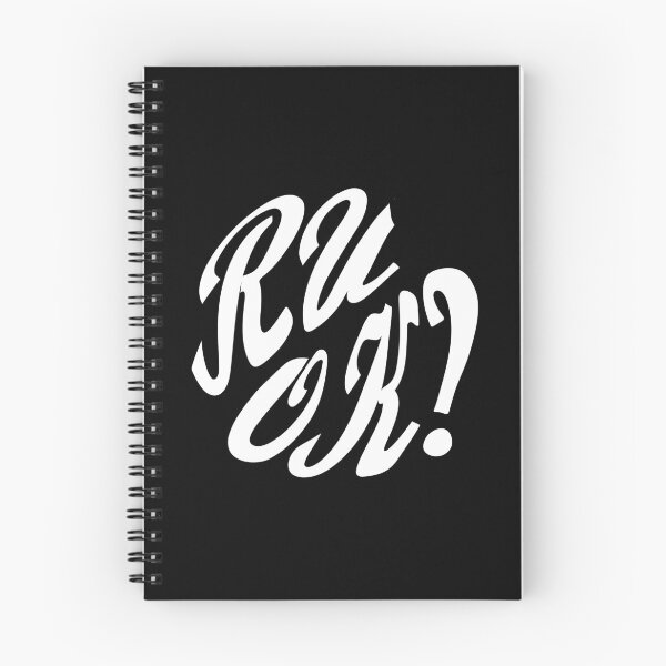 Item preview, R U OK | Mental health | positive attitude | adulting | encouraging quotes designed and sold by themichetti.