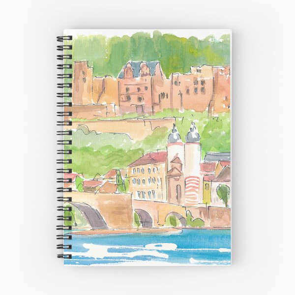Item preview, Heidelberg Germany View of Old Town and Castle designed and sold by artshop77.