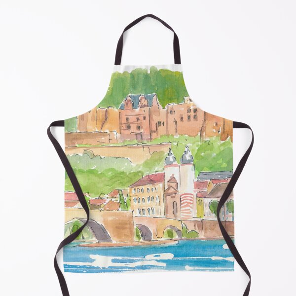 Item preview, Heidelberg Germany View of Old Town and Castle designed and sold by artshop77.