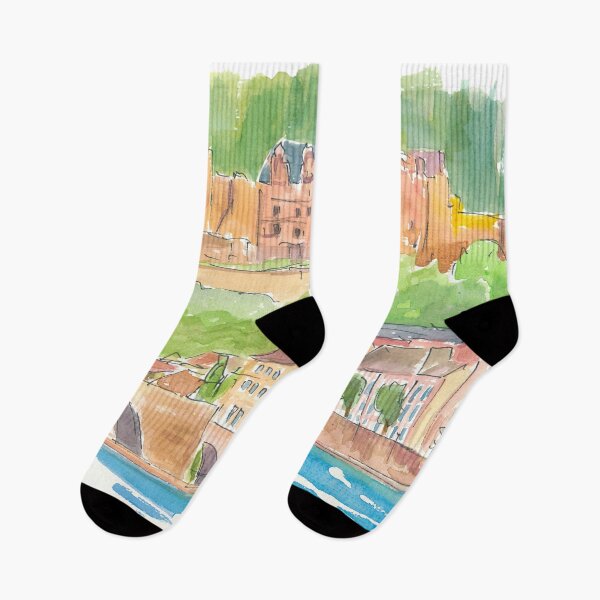 Item preview, Heidelberg Germany View of Old Town and Castle designed and sold by artshop77.