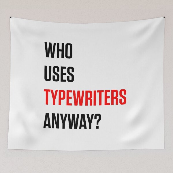 Item preview, Who Uses Typewriters Anyway? Red Tortured Poets Era designed and sold by zarazarazara.