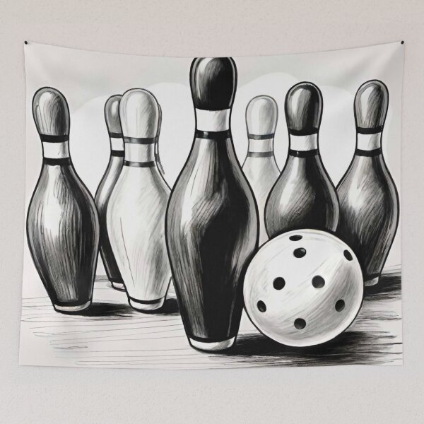 Item preview, Strike! Ten Pin Bowling Fun designed and sold by GrizzlyCollective.