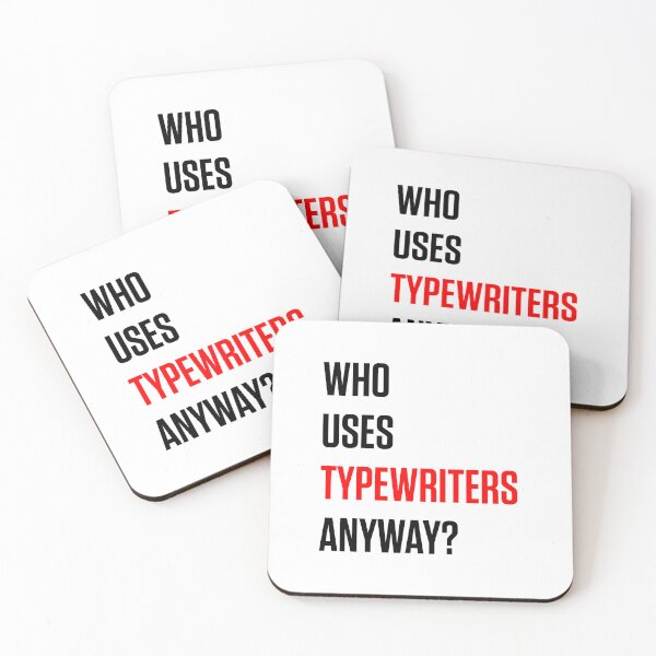 Item preview, Who Uses Typewriters Anyway? Red Tortured Poets Era designed and sold by zarazarazara.
