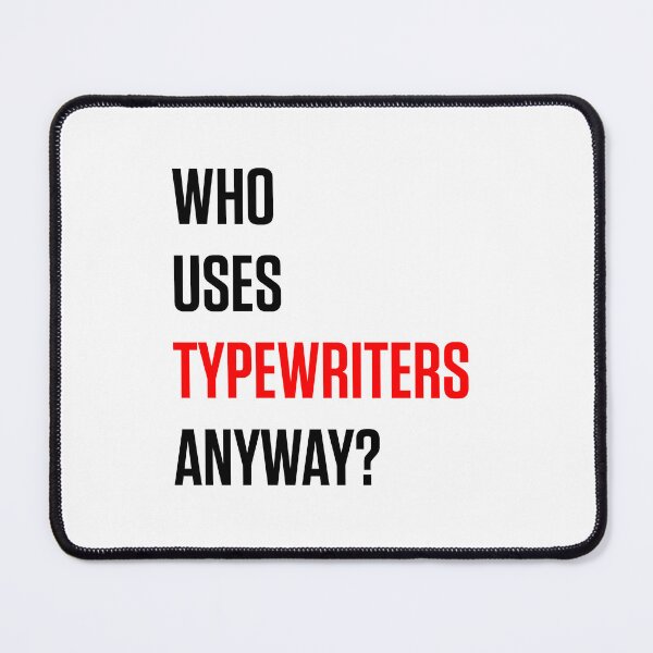 Item preview, Who Uses Typewriters Anyway? Red Tortured Poets Era designed and sold by zarazarazara.