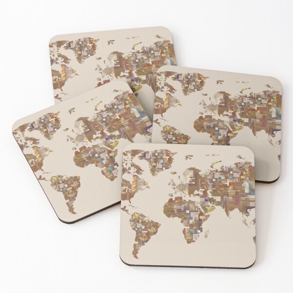 Item preview, World Map Watercolor Painting I  designed and sold by Irina Sztukowski.