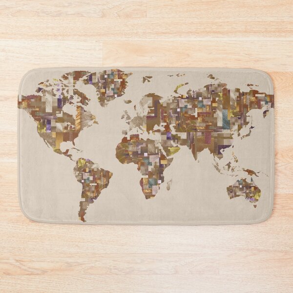 Item preview, World Map Watercolor Painting I  designed and sold by Irina Sztukowski.