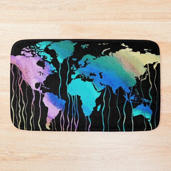 Item preview, World Map Watercolor Painting II  designed and sold by Irina Sztukowski.