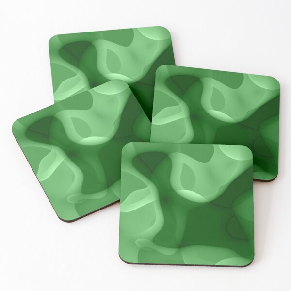 Item preview, Abstraction "green wave 1" designed and sold by Gluecknika.