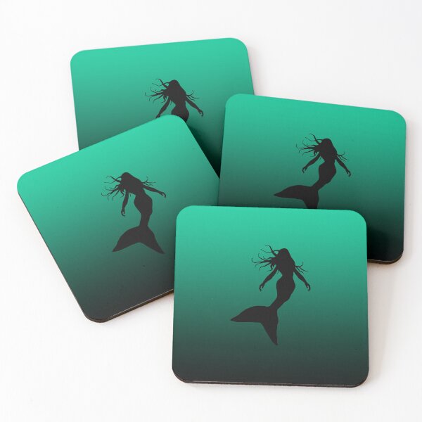 Item preview, Mermaid Silhouette in Water Under the Sea Art 2 of 4 designed and sold by Beachy.
