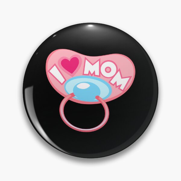 Item preview, 'I Love Mom' Pacifier: Perfect Baby Gear designed and sold by Luxuriously.