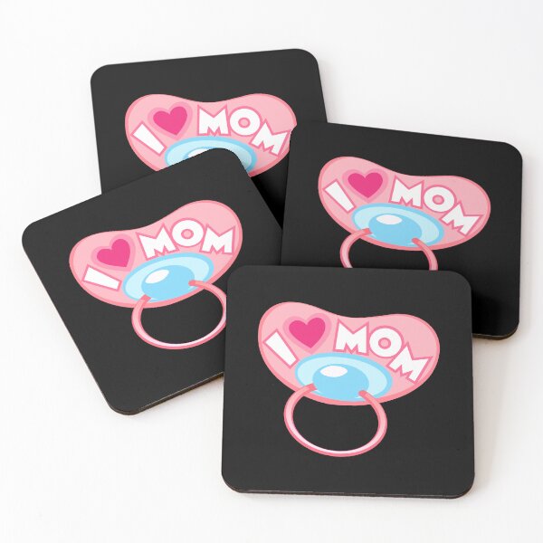 Item preview, 'I Love Mom' Pacifier: Perfect Baby Gear designed and sold by Luxuriously.