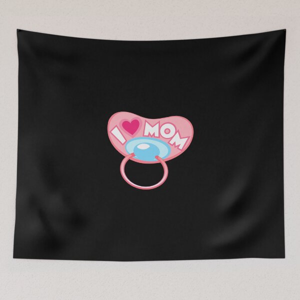 Item preview, 'I Love Mom' Pacifier: Perfect Baby Gear designed and sold by Luxuriously.