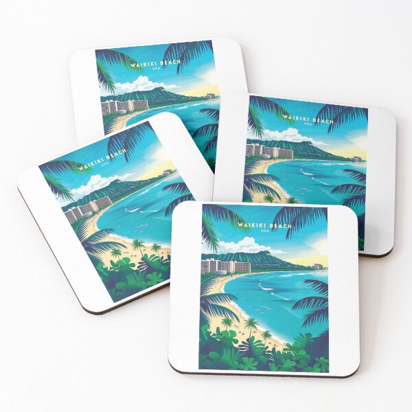 Item preview, Waikiki Beach Waves: Hawaii designed and sold by NeuralVibe.