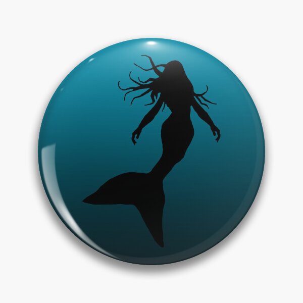 Item preview, Mermaid Silhouette in Water Under the Sea Art 3 of 4 designed and sold by Beachy.