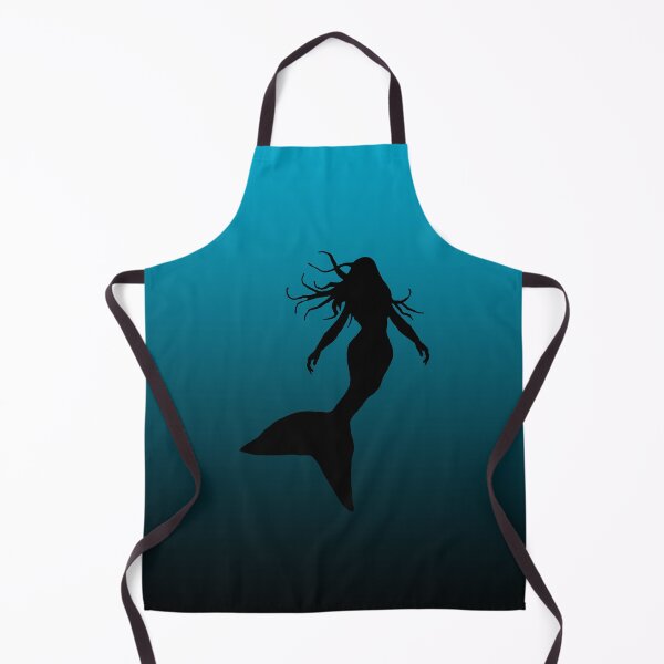 Item preview, Mermaid Silhouette in Water Under the Sea Art 3 of 4 designed and sold by Beachy.