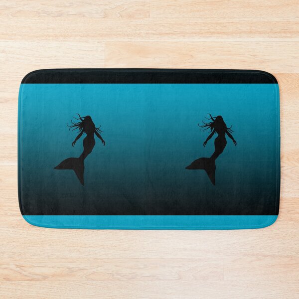 Item preview, Mermaid Silhouette in Water Under the Sea Art 3 of 4 designed and sold by Beachy.