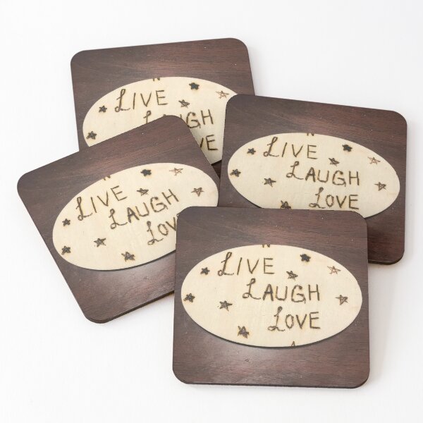 Item preview, Custom Wood Burning "Live Laugh Love" designed and sold by JD Designs.