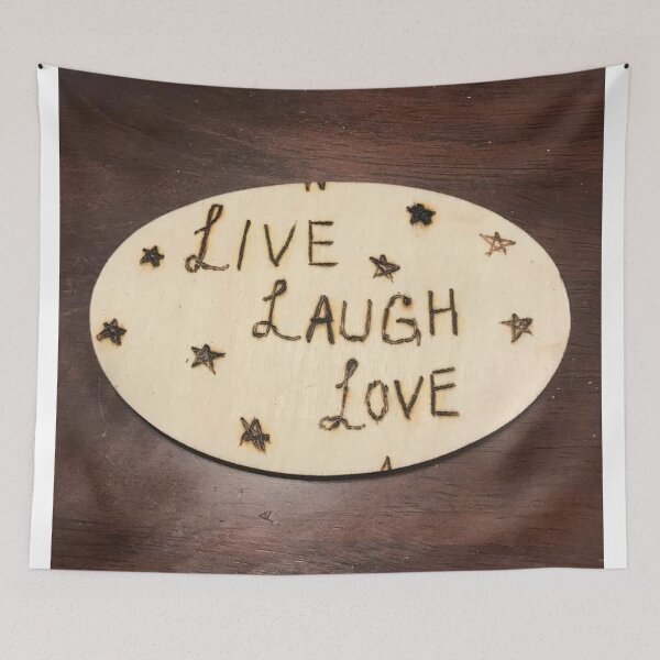 Item preview, Custom Wood Burning "Live Laugh Love" designed and sold by JD Designs.