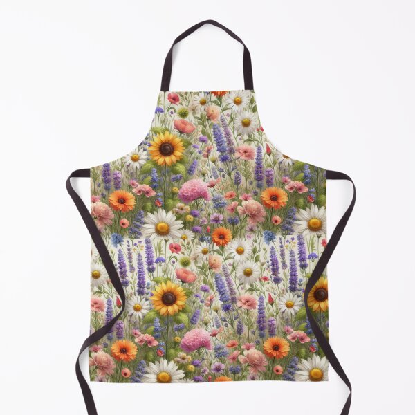 Aperçu de l'œuvre Fleurs sauvages à motif répétitif créée et vendue par Myra365Art.
