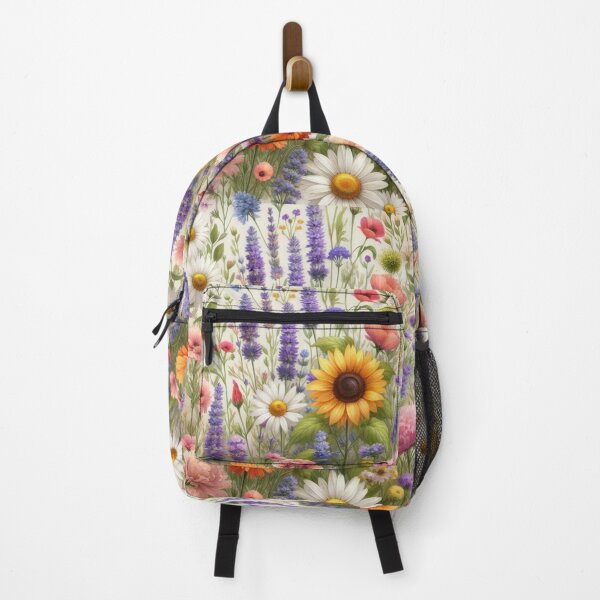 Artikelvorschau, Sich wiederholendes Muster Wildblumen entworfen und verkauft von Myra365Art.