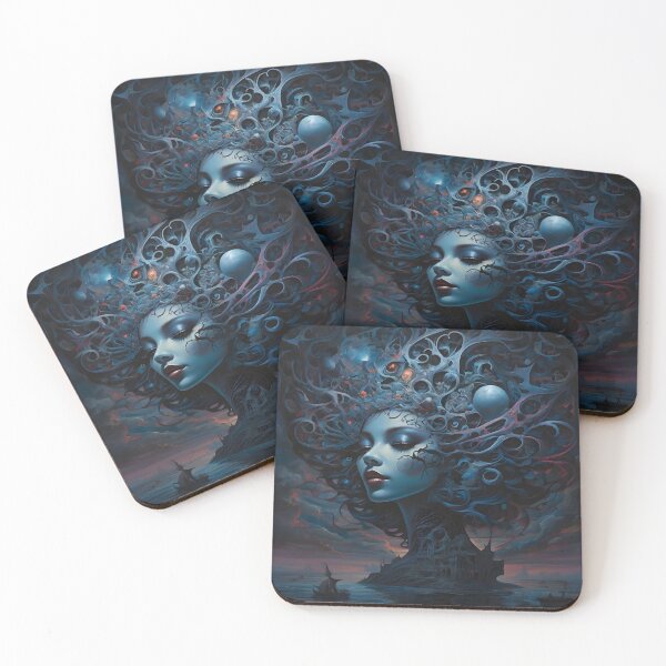 Item preview, Dystopian Art - Surrealistic Cybergoth designed and sold by SoccaTamam.