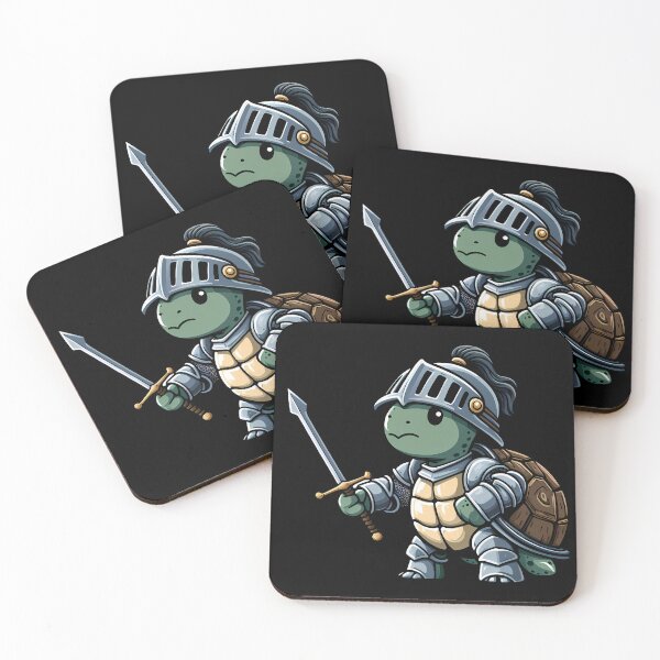Item preview, Medieval Turtle Swordsman designed and sold by Funny Vintage Stickers And T-Shirts.