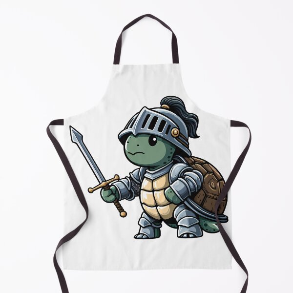 Item preview, Medieval Turtle Swordsman designed and sold by Funny Vintage Stickers And T-Shirts.