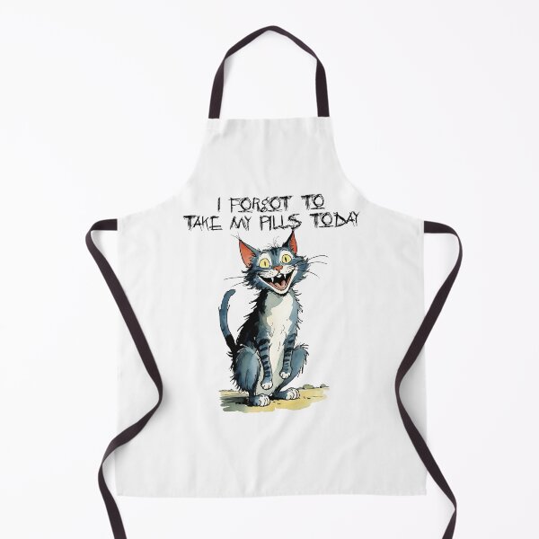 Item preview, Crazy Cat forgot his pills designed and sold by NordicBadger.