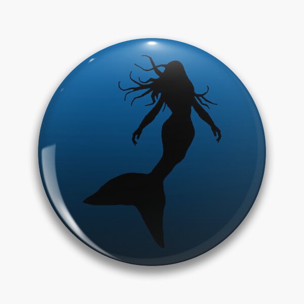 Item preview, Mermaid Silhouette in Water Under the Sea Art 4 of 4 designed and sold by Beachy.