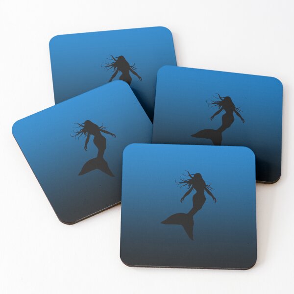 Item preview, Mermaid Silhouette in Water Under the Sea Art 4 of 4 designed and sold by Beachy.