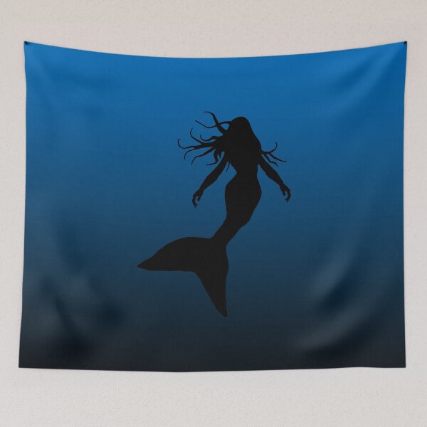 Item preview, Mermaid Silhouette in Water Under the Sea Art 4 of 4 designed and sold by Beachy.