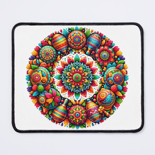 Item preview, Vibrant Cinco de Mayo Mandala designed and sold by Mali's Giggle Lab.
