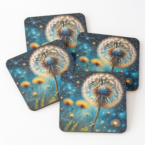 Item preview, glowing intricate dandelion designed and sold by PandorasWelt.