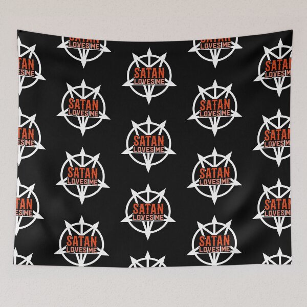 Item preview, Satan Loves Me Atheist Atheism Religion Satanist designed and sold by anziehend.