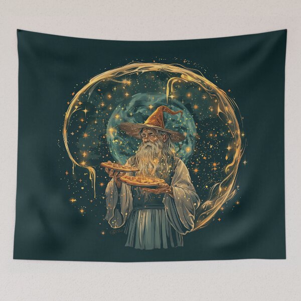 Item preview, Pizza wizard art designed and sold by Daydreamsatdawn.