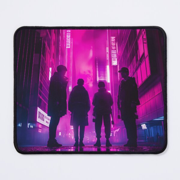 Item preview, Neon Nightscape Comrades designed and sold by palmyst.