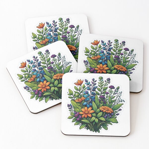 Item preview, Garden idyll: artistic representation of flora designed and sold by Ink-Kreativ.