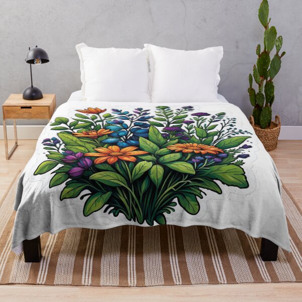 Item preview, Garden idyll: artistic representation of flora designed and sold by Ink-Kreativ.