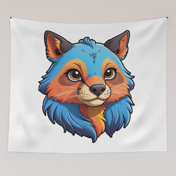 Item preview, Mystical Fox: A Colorful Apparition designed and sold by Ink-Kreativ.