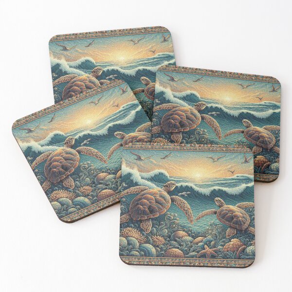 Item preview, Sea Turtles in the Riffs designed and sold by Illuministique.