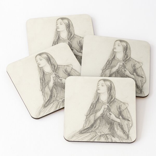 Item preview, Portrait of Jane Morris vintage art by Dante Rossetti designed and sold by Vintage Designs +.