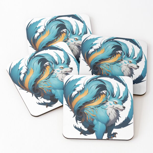 Item preview, Discover the elegance of the blue wolf designed and sold by Ink-Kreativ.