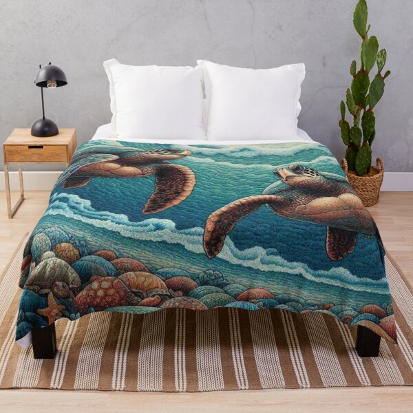 Item preview, Sea Turtles in the Ocean designed and sold by Illuministique.