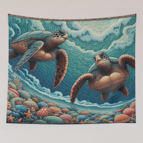 Item preview, Sea Turtles in the Ocean designed and sold by Illuministique.