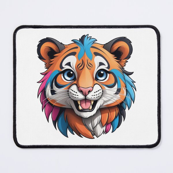 Item preview, Living Wilderness: Colorful Tiger Head Illustration designed and sold by Ink-Kreativ.